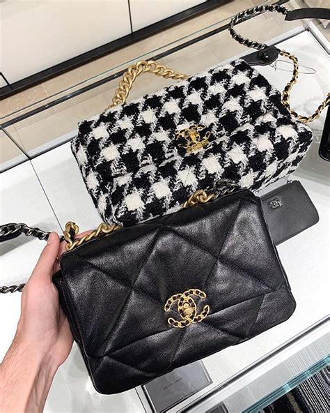 chanel 19 pouch with handle price|Chanel bag sizes and prices.